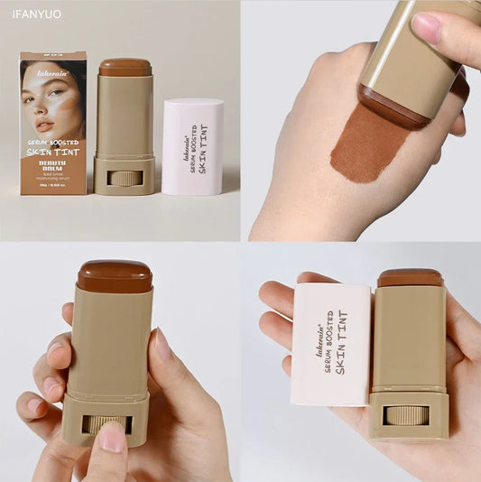 Bâton de fond de teint baume peau Bronze teinte gomme fond de teint bâton lisse plus dodu longue durée maquillage impeccable visage beauté cosmétiques